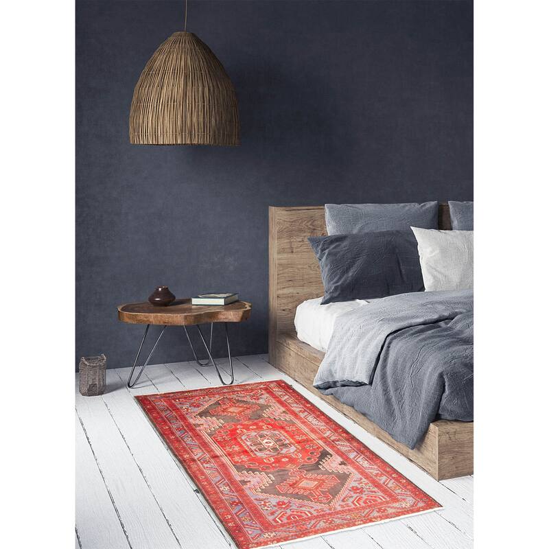 ECARPETGALLERY Hand-knotted Andelz Black Wool Rug - 4'3 x 6'8