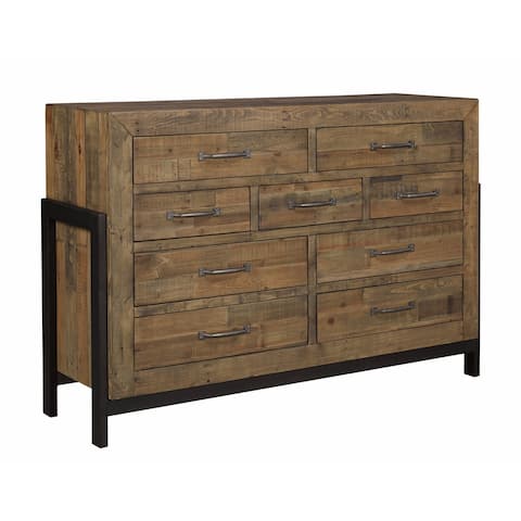 Ashley Furniture Sommerford Reclaimed Solid Pine Wood Dresser