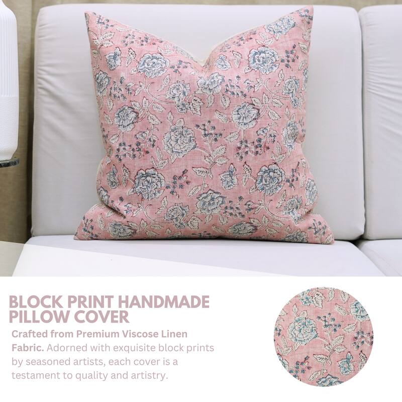 Fabdivine Flower Pattern Throw Home Decorative Cushion Cover for Living Room