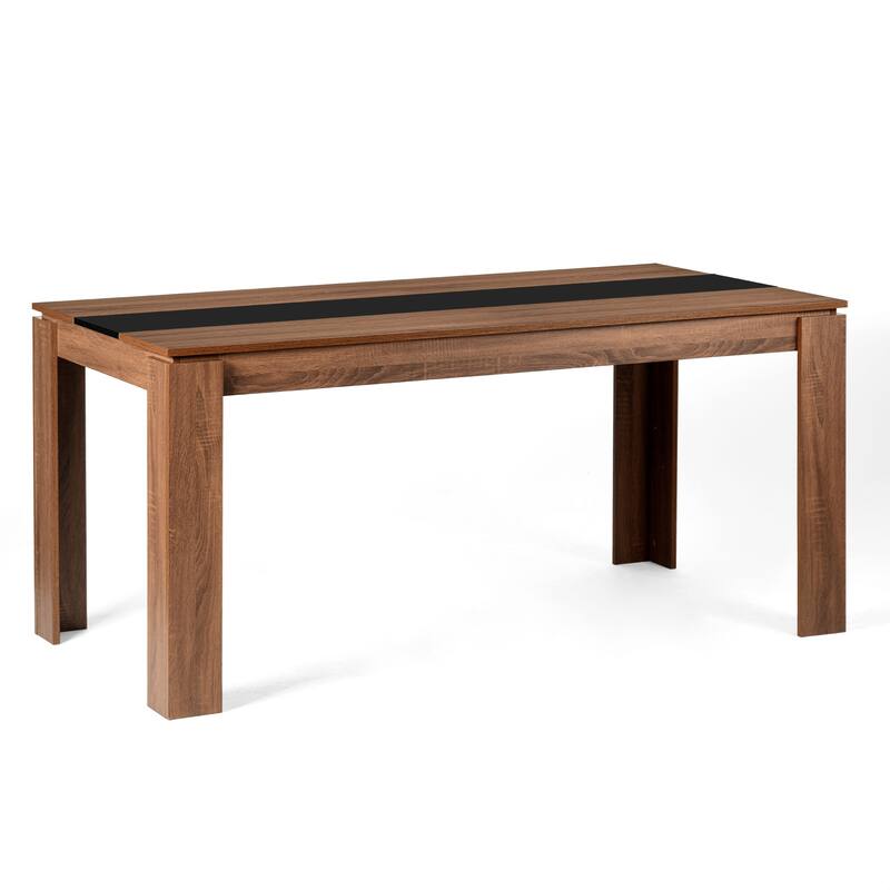 HomyLin Rectangular Wooden Kitchen Dining Table for 4-8