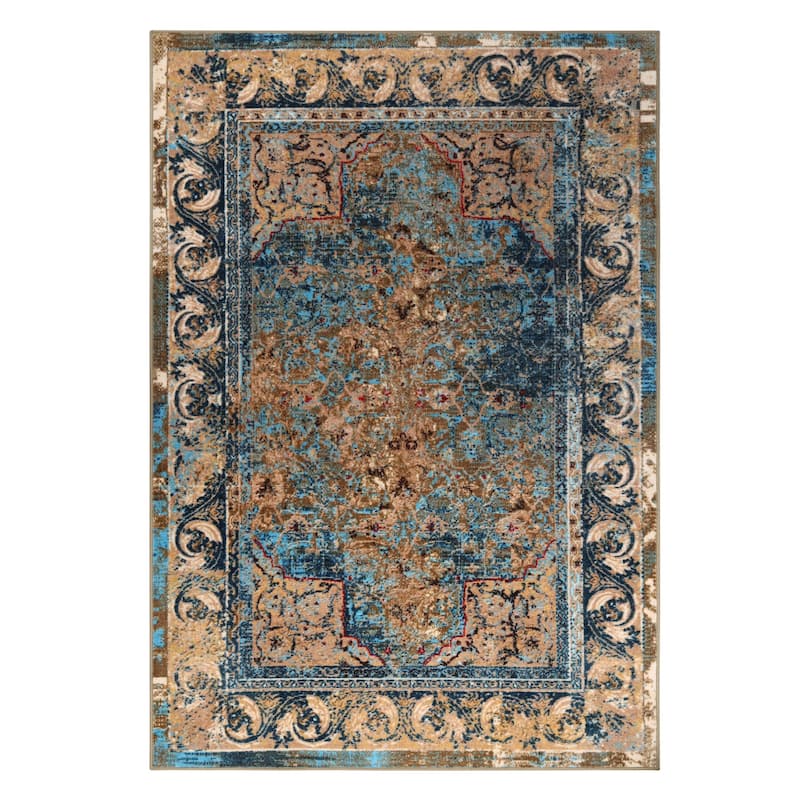 Superior Daelyn Printed Non-Slip Indoor Area Rug