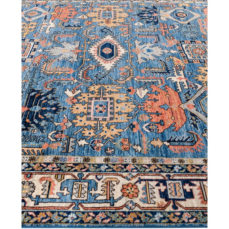 Serapi One-of-a-Kind Hand-Knotted Area Rug - Blue - 8' 1" x 9' 9"