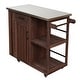 preview thumbnail 28 of 53, Outdoor Kitchen Island with Stainless Steel Top & Storage, Lockable Wheels