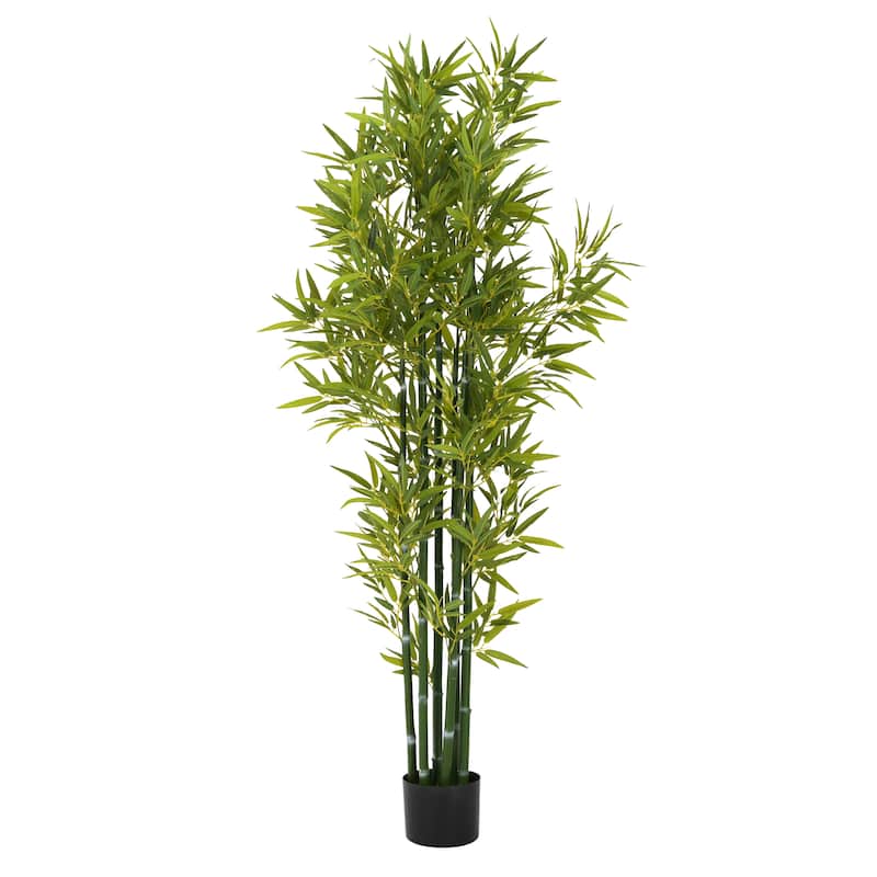 72" Artificial Bamboo With Pot, Set of 2