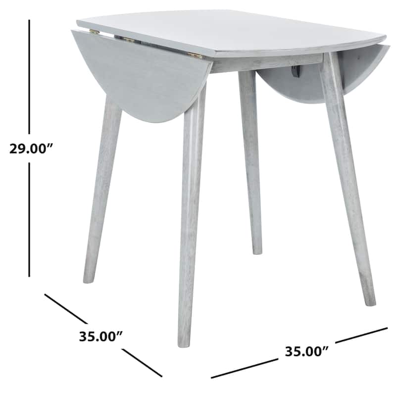 SAFAVIEH Geoff Folding Round Dining Room Table - 35" W x 35" L x 29" H - 35Wx35Dx29H