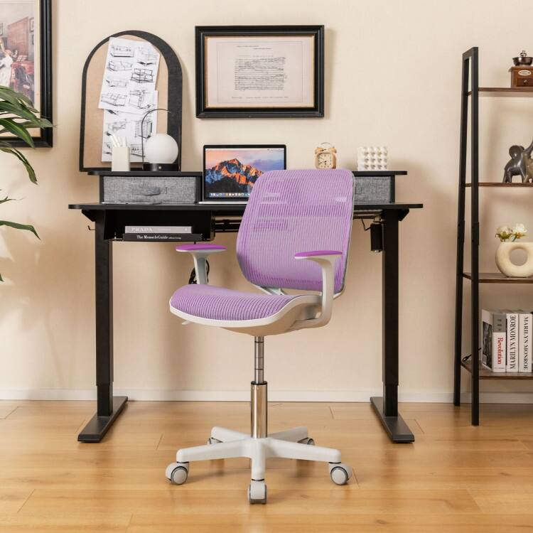 Swivel Mesh Children Computer Chair with Adjustable Height - 22.5" x 22.5" x 31.5"