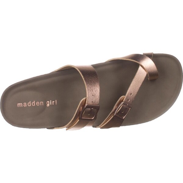 madden girl bryceee sandal rose gold