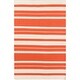 preview thumbnail 19 of 20, Olympia Flatweave Striped Area Rug 8' x 11' - Rust