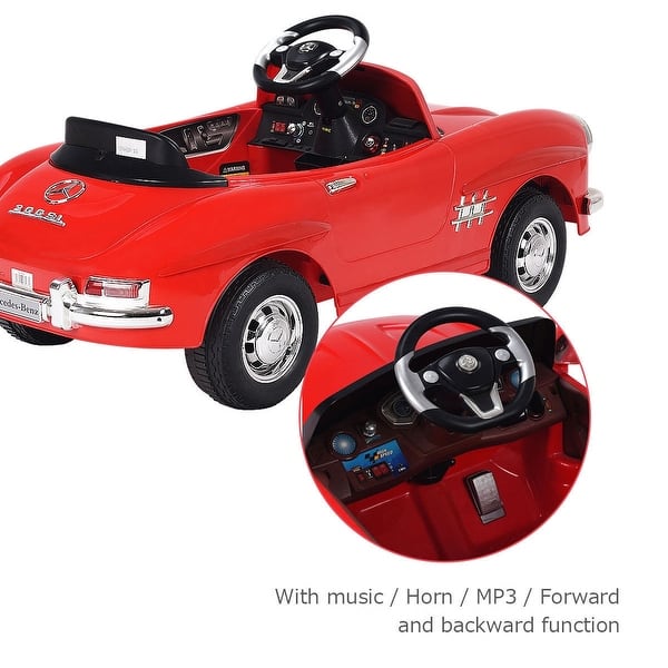 Shop Kids Mercedes Benz 300sl Ride Car With Rc Red On Sale