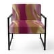 preview thumbnail 85 of 101, Designart "Mettalic Indigo And Gold II" Upholstered Abstract Accent Chair - Glam Arm Chair For Living Room