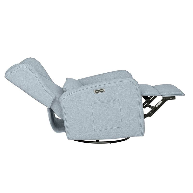 Madison Park Candace Power Recliner 3-in-1 with Swivel, Glider, USB Ports