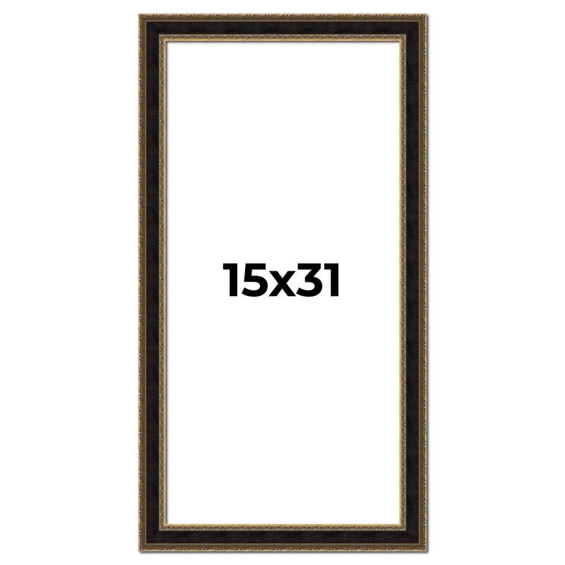 15x31 Frame Gold Antique Vintage Sold Wood Picture Frame | 1.75 Inch