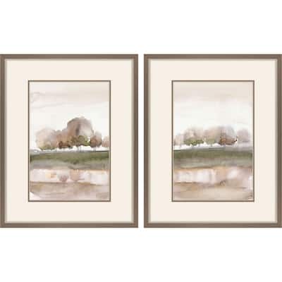 Soft Welcome Spring S/2 Framed Art Under Glass