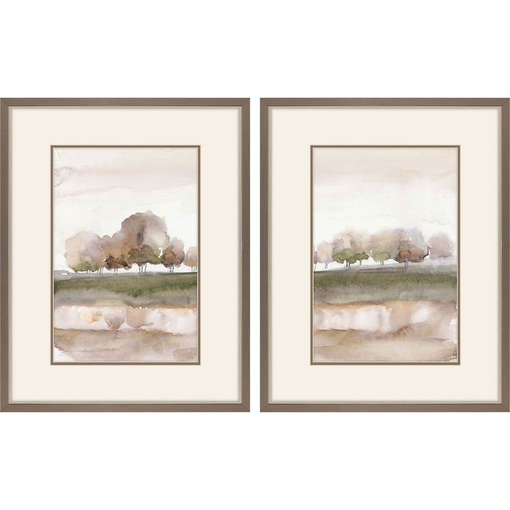 Soft Welcome Spring S/2 Framed Art Under Glass