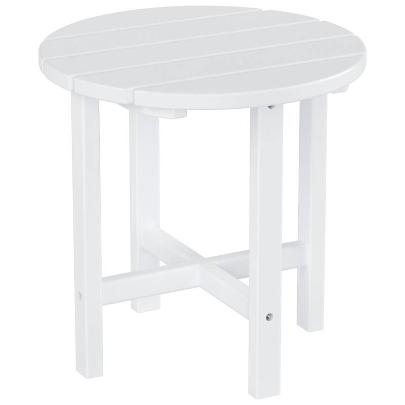 Altura Outdoor Eco-Friendly All Weather Adirondack Chair with Ottoman and Side Table (3-Piece Set)