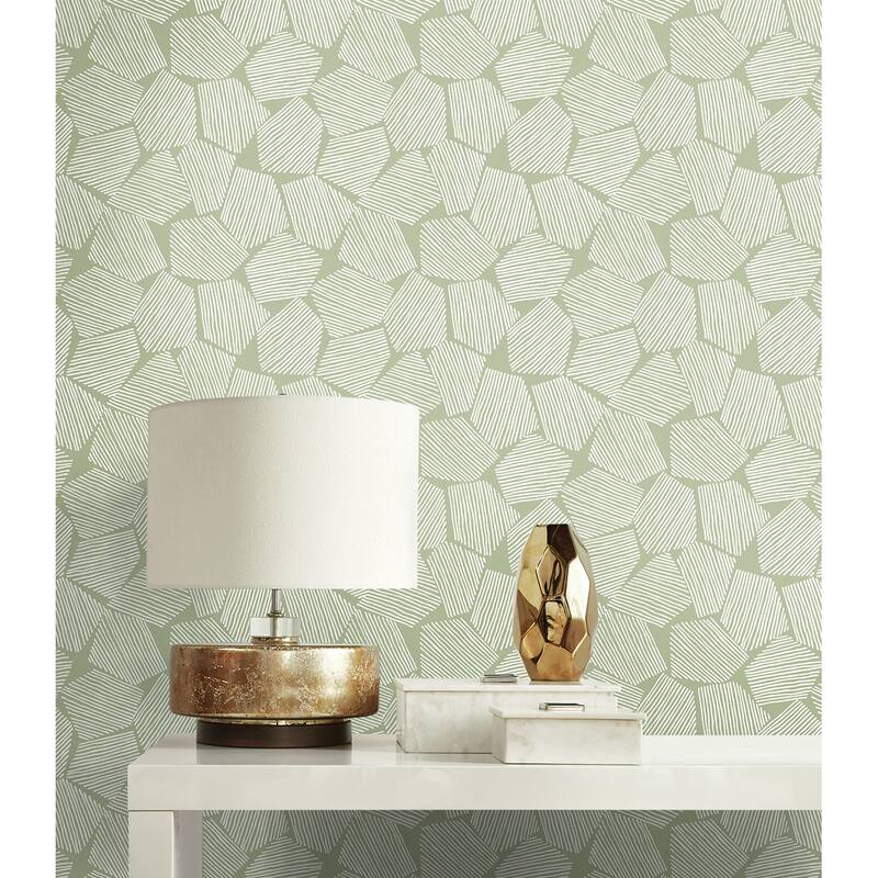 Seabrook Designs Liberta Glass Beaded Non-Woven Unpasted Wallpaper