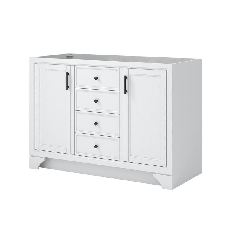 CRAFT + MAIN LCV4822D Lanagan 48" Single Free Standing Vanity Cabinet - White