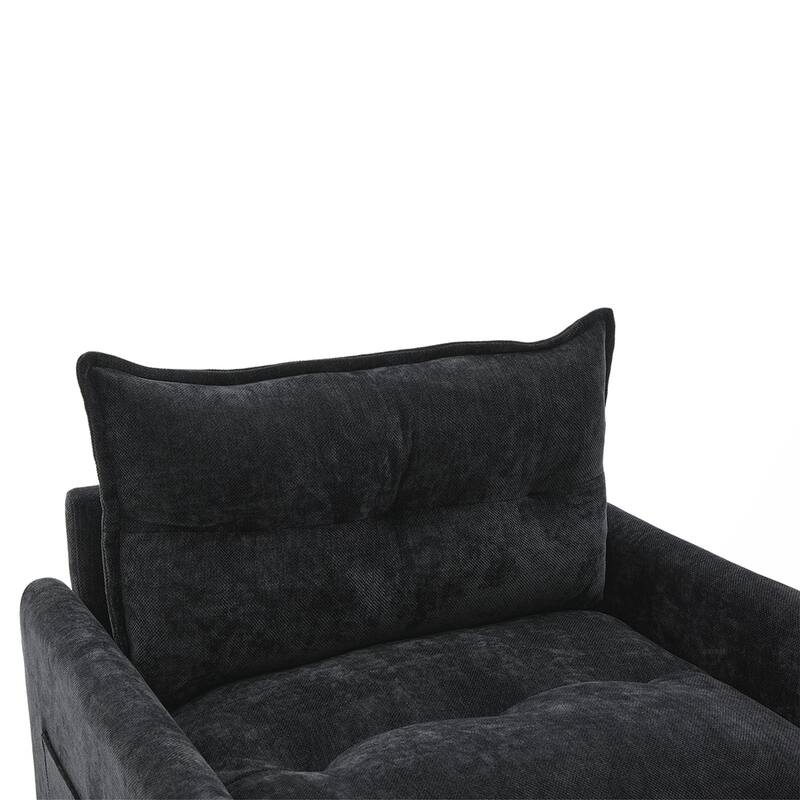 Chenille Swivel Accent ArmChair