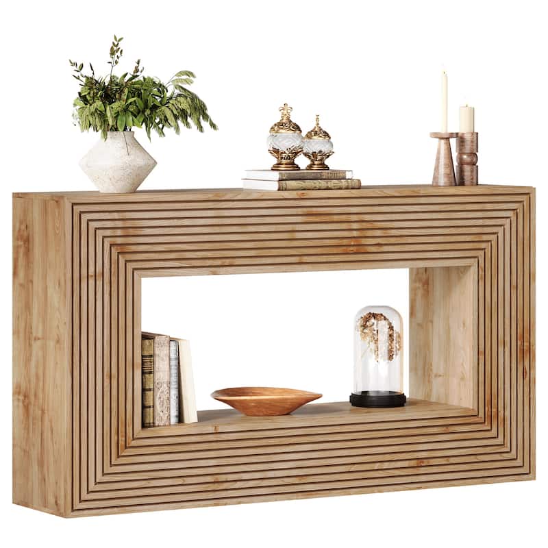 59-Inch Wood Console Sofa Entryway Accent Table for Living Room
