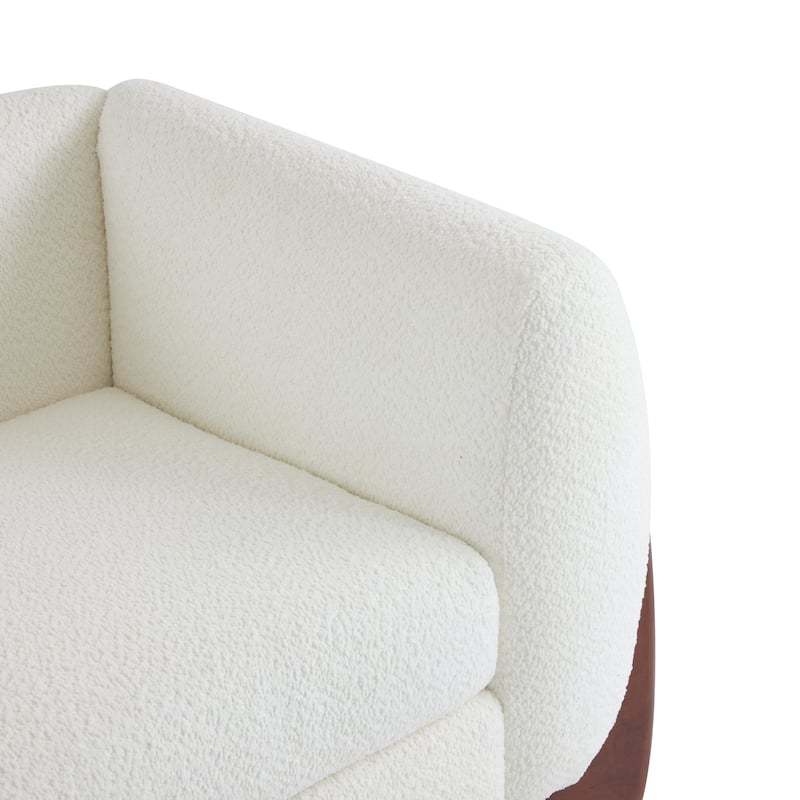 Christopher Knight Home - Alpine Boucle Oversized Sofa with Faux Sherpa Texture