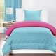 preview thumbnail 1 of 3, Lil' Sis Turqouise and Hot Pink Reversible Comforter set Twin