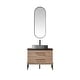 preview thumbnail 61 of 79, Trento Bath Vanity with Sintered Stone Top with Concrete Sink (O) 36 in. - North American Oak-With Mirror