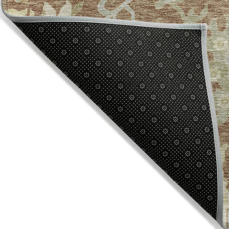 HomeRoots Floral Traditional Rectangle Outdoor Rug