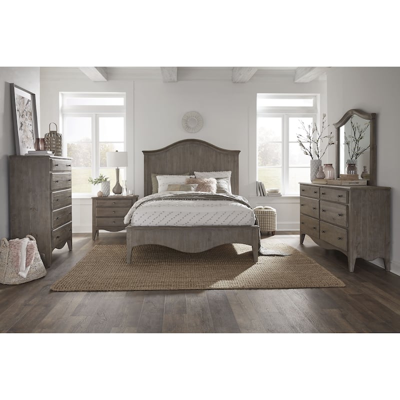 Ella Crown Bed in Camel