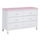 preview thumbnail 11 of 23, Wooden Storage Dresser with 6 Drawers,Storage Cabinet for kids Bedroom