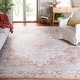 preview thumbnail 16 of 18, SAFAVIEH Tucson Machine Washable Slip Resistant Korneliya Oriental Medallion Rug - Light Grey/Rust - 5' x 8'