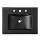 preview thumbnail 56 of 120, JONATHAN Y Aubert 3-Hole Rectangular Ceramic Single Sink Basin Vanity Top