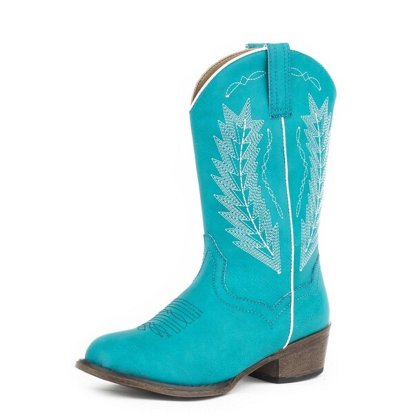 girls teal cowboy boots