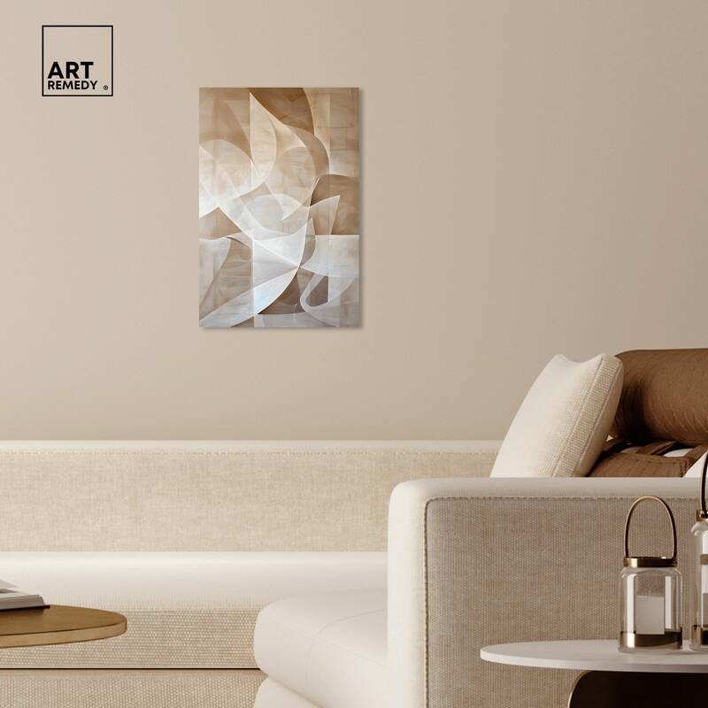 Art Remedy Scattered Thoughts Gallery Wrapped Abstract Shapes 1 Piece Canvas Wall Art