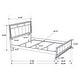 preview thumbnail 75 of 74, Barzini 5-Piece Bedroom Set with Upholstered Headboard