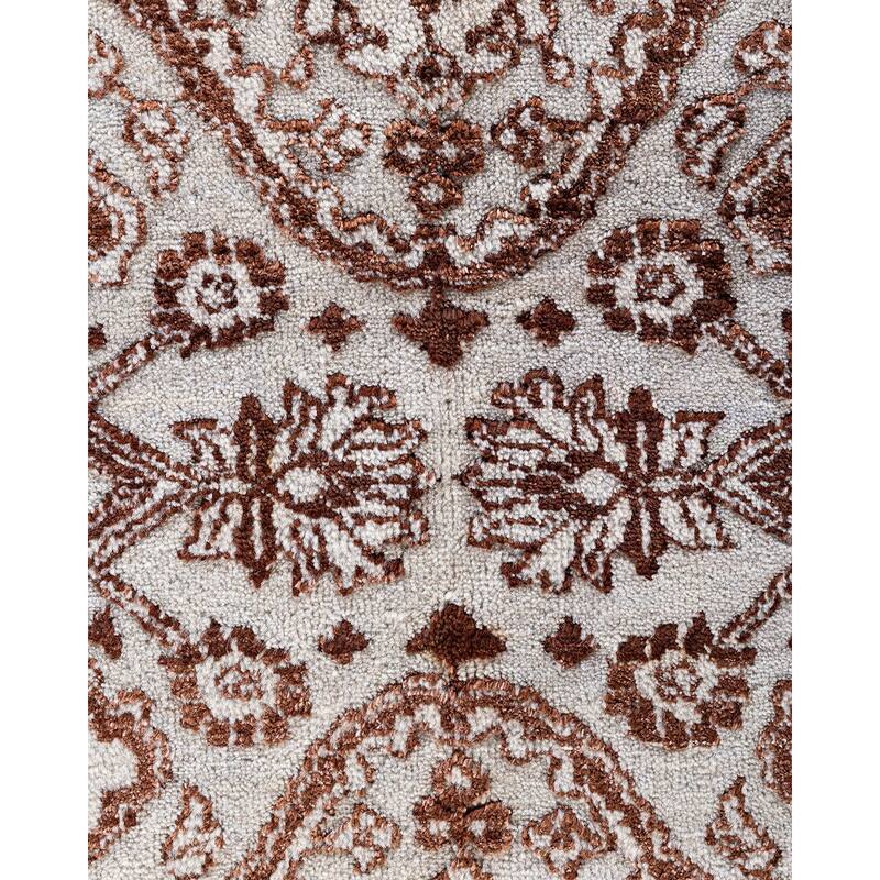 Ikat One-of-a-Kind Hand-Knotted Area Rug, Gray - 8' 0" x 10' 0"