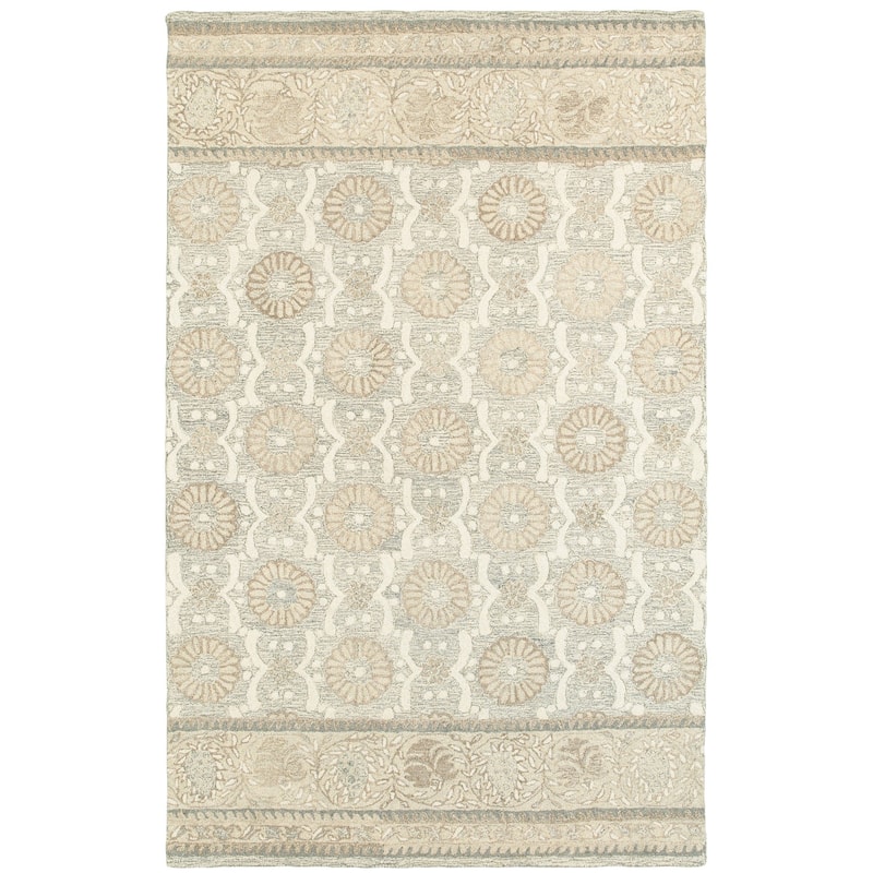 HomeRootsFloral Scandinavian Rectangle Area Rug