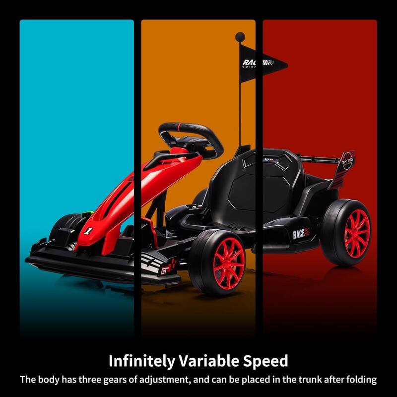 Electric Go Kart Drift Kart Outdoor Race Toy for Kids Best Gifts