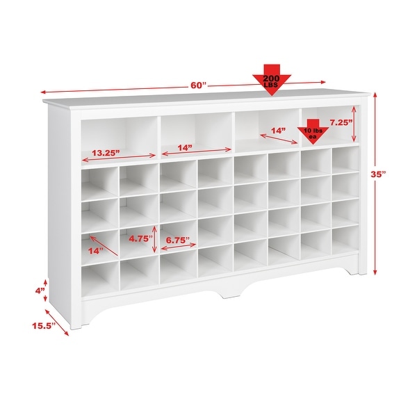 prepac entryway shoe storage cubby bench