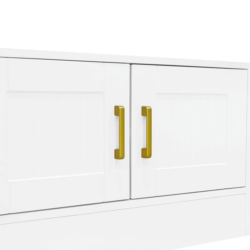 98.4" W Wall Unit Entertainment Center with Bookshelves - For TVs up to 80"