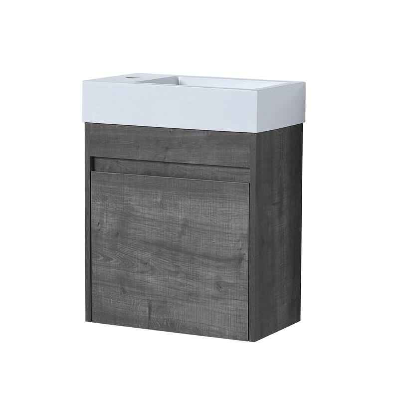 18 in.Mini Bath Vanity Set with Cultured Marble Vanity Top