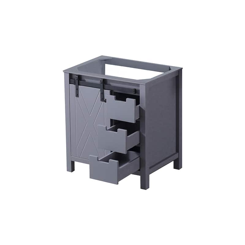 Marsyas 30 in W x 22 in D Dark Grey Bath Vanity