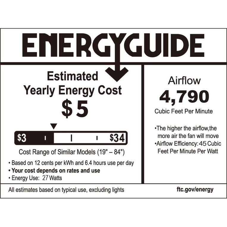 46 Inch Low Profile Ceiling Fan with 5 Blades,Remote and APP Control,for Bedroom,Living Room,Patio - 46 Inches