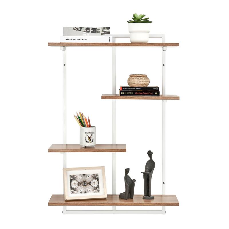 Rhodes 4 Tier Modern Floating Windowsill Wall Shelf