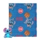 preview thumbnail 4 of 35, NBA Spin Stitch Hugger Pillow & Silk Touch Throw Blanket Set 40x50 inches - Detroit Pistons
