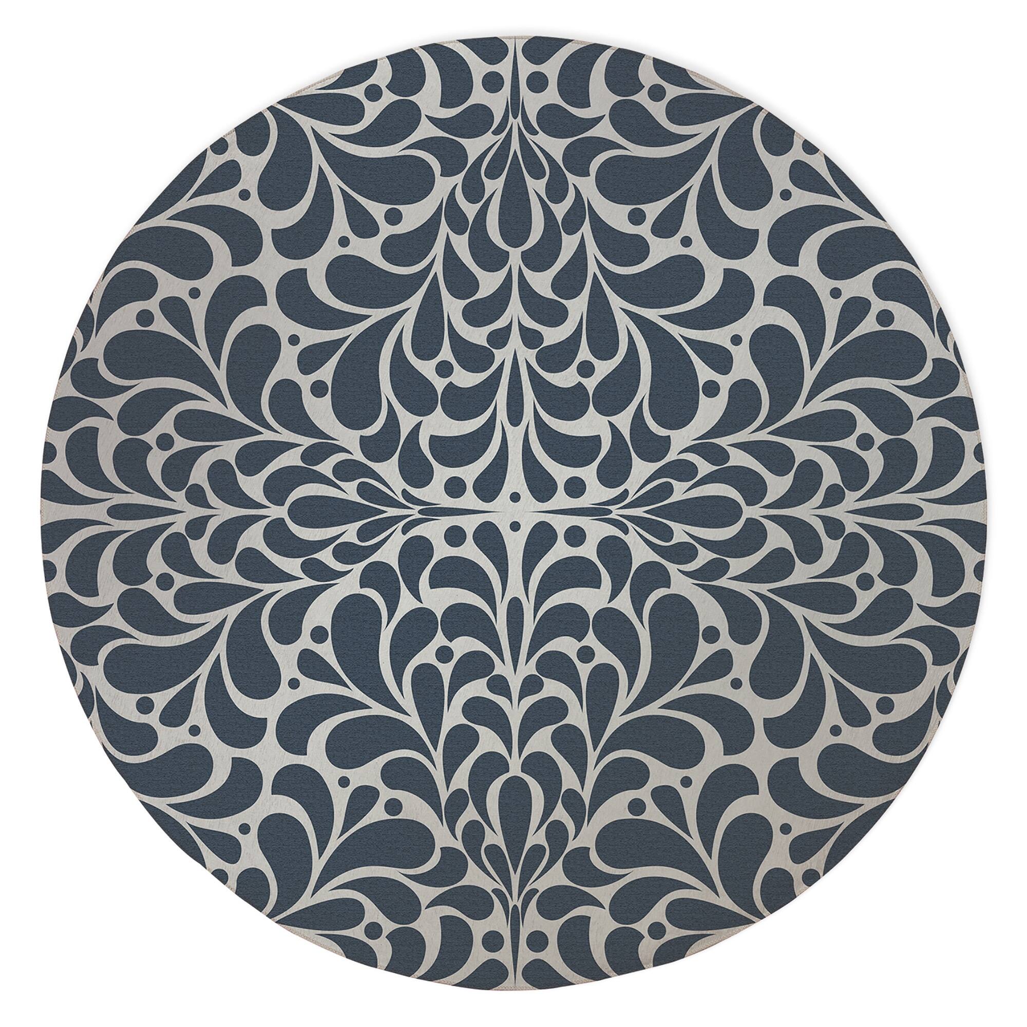 ARLENE NAVY Indoor Floor Mat By Kavka Designs Bed Bath & Beyond