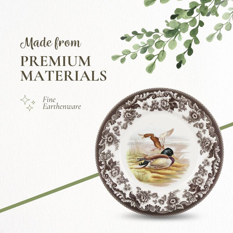 Spode Woodland Luncheon Duck Motif Plate