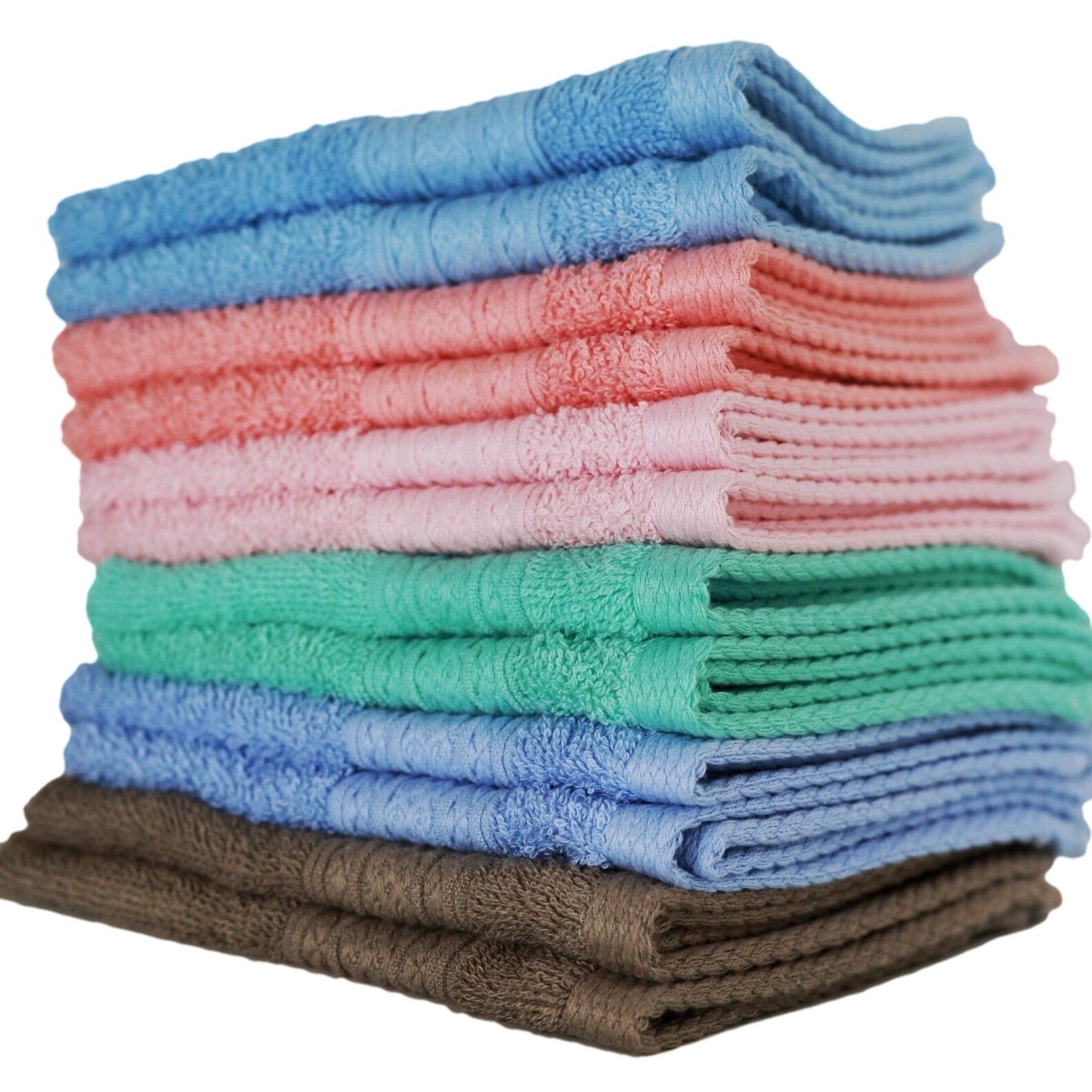 Shop Soft 100 Ring Spun Cotton Wash Cloth Lint Free Face Towel