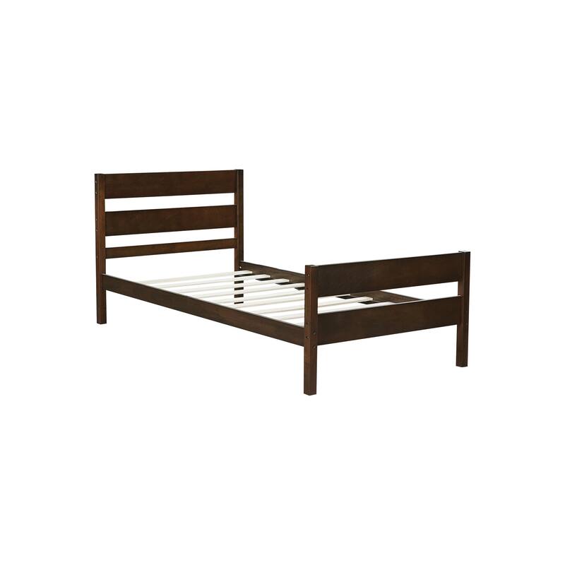 Twin Bed with Headboard, Footboard, and Under-Bed Storage, Stylish and Durable