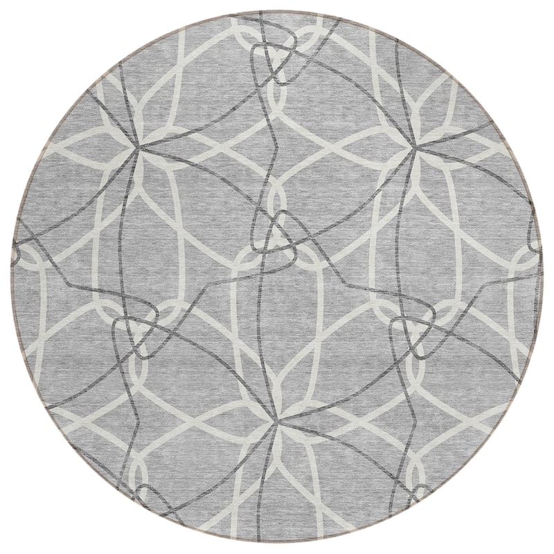 HomeRoots Geometric Modern Rectangle Outdoor Rug