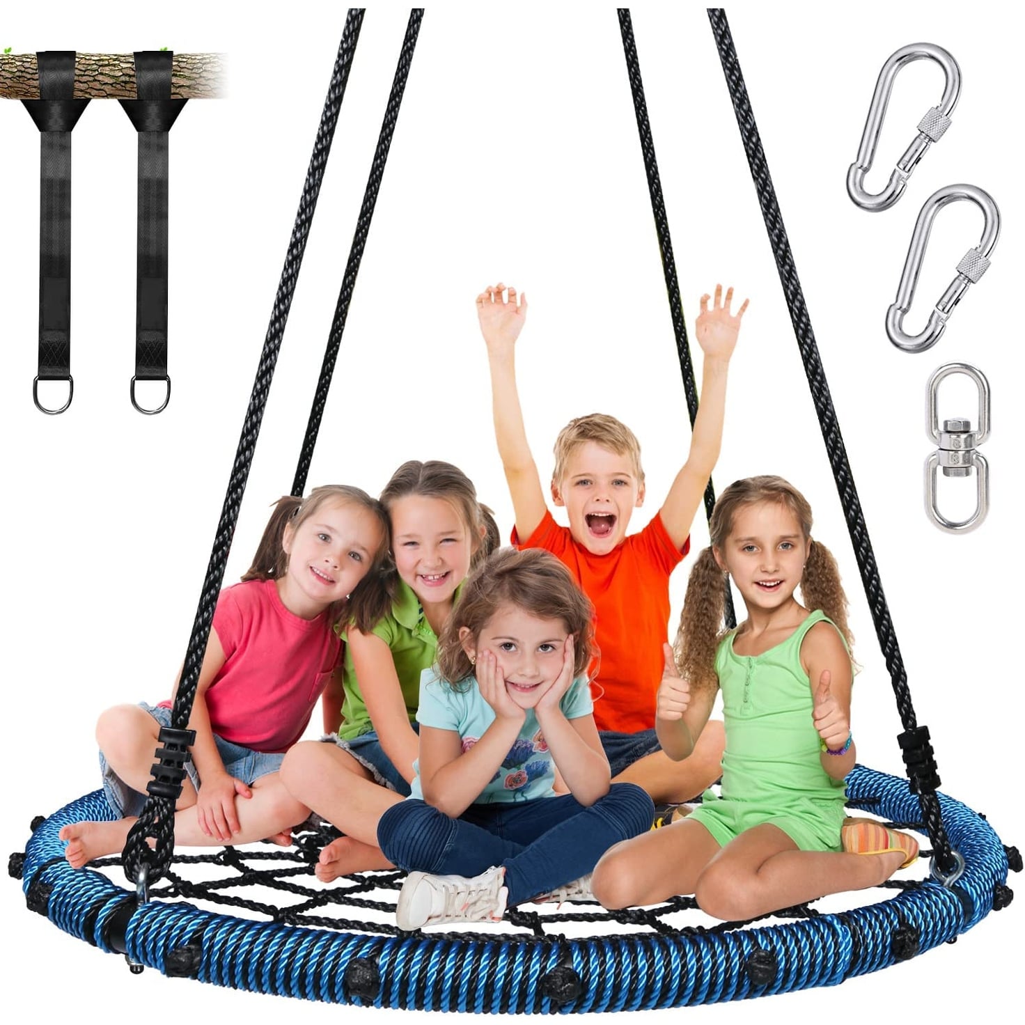 Spider top swing set